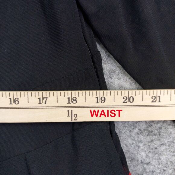 IGIGI by Yuliya Raquel 18/20 Plus Black Red Rose Print Fit & Flare Midi Dress Ma - Picture 6 of 11